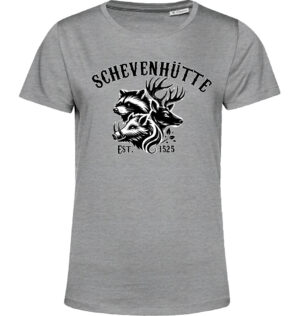 Organic Damen T-Shirt grau Schevenhütte Motive – Bild 12