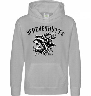 College Hoodie Kinder grau mit Schevenhütte Motiven – Bild 11
